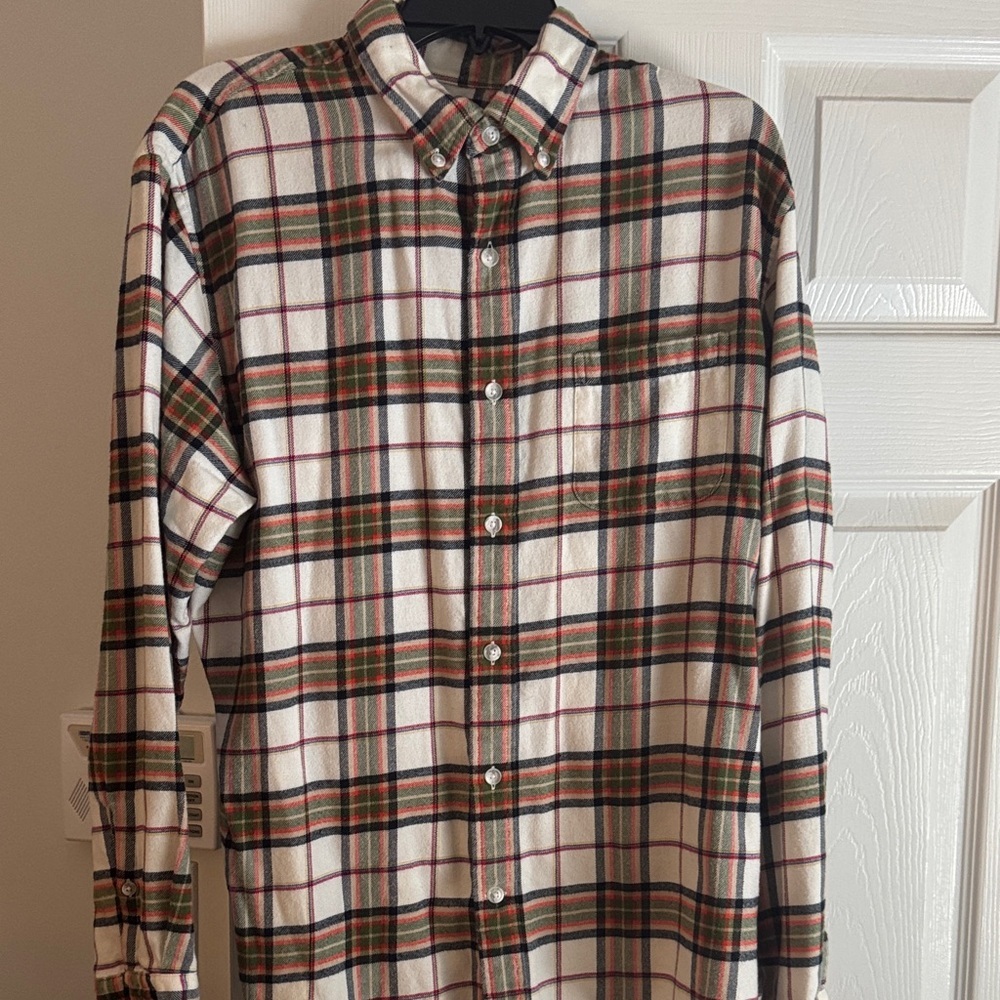 Lands' End Men's Warm Plaid Shirt Bundle Outdoors Plaid Shirts Gift for Man Set - Picture 7 of 10